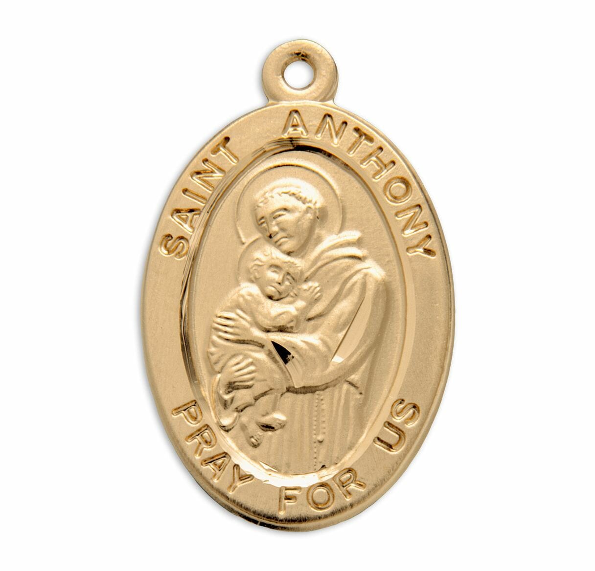 Patron Saint Anthony Oval Gold Over Sterling Silver Medal Buy