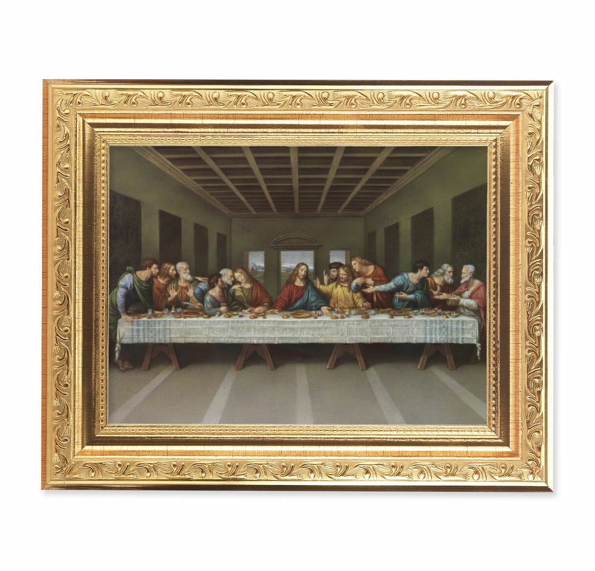 The Last Supper Antique Gold Framed Art Buy Religious Catholic Store