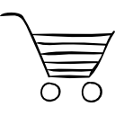 Secure checkout shopping cart icon