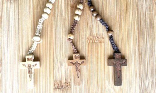 Native Patterned Mexican Rosary Beads