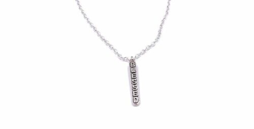 Alloy Christian Blessed Tag Pendant