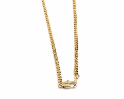 24 inch Gold Tone Chain Necklace Made in Italy