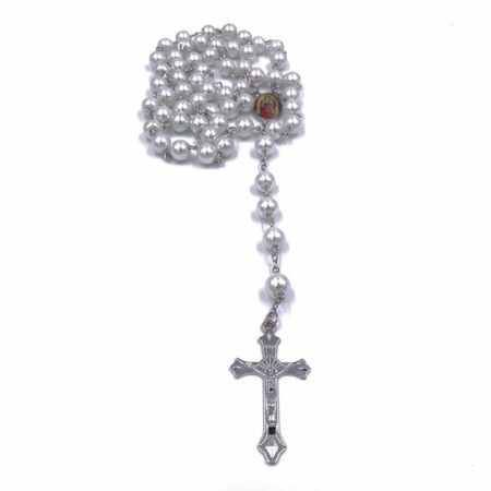 Faux Pearl Rosary Bead Chain For Women