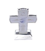 Elegant Standing Baptism Cross for Girl