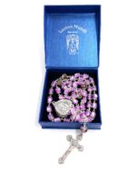 Fine Rosaries, Gold, Silver, Crystal