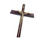 12" Premium Brass Crucifix Wall Hanging