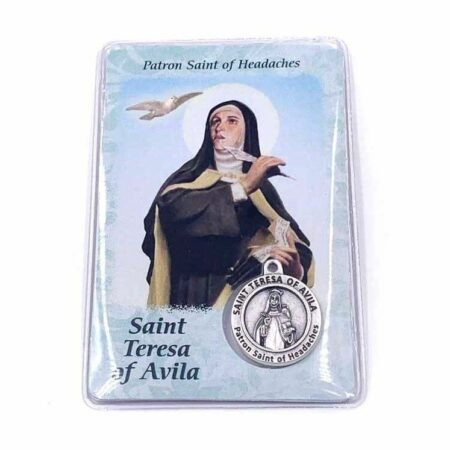 Saint Teresa Card - Patron Saint of Headaches