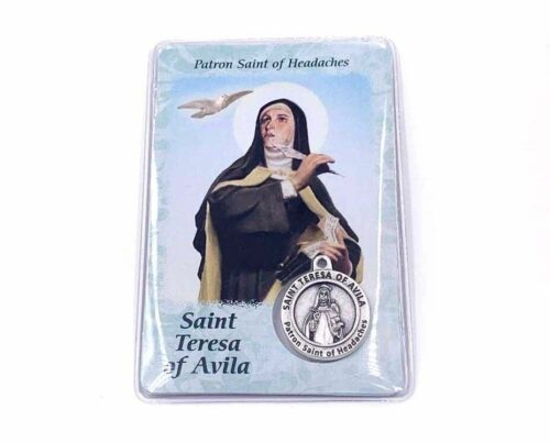 Saint Teresa Card - Patron Saint of Headaches