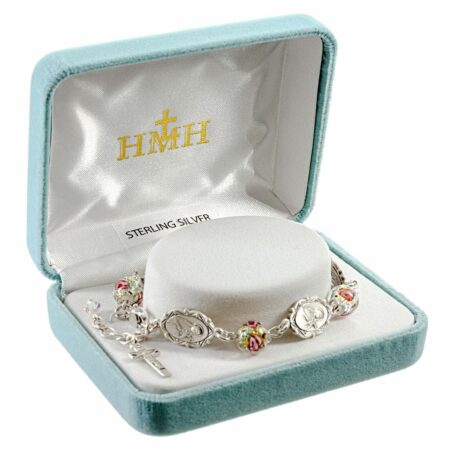 Saint Therese Sterling Silver Bracelet 8mm