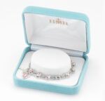 Rose Embedded Murano Glass Rosary Bracelet