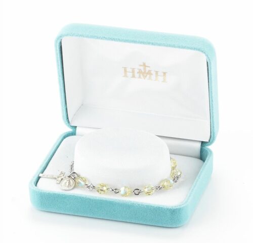 Rosary Bracelet Created with 6mm Jonquil Swarovski Crystal Round Beads by HMH - Image 2