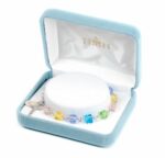 Crystal Cube Multi-Color Bead Rosary Bracelet