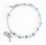 Round Crystal Rosary Bracelet Created with 6mm Swarovski Crystal Erinite Beads by HMH