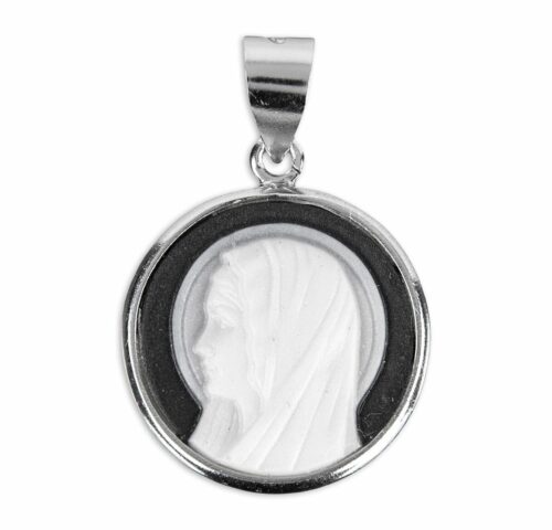 Black Madonna Profile Cameo Medal - Image 2