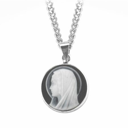 Black Madonna Profile Cameo Medal