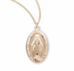Gold Over Sterling Silver Miraculous Medal