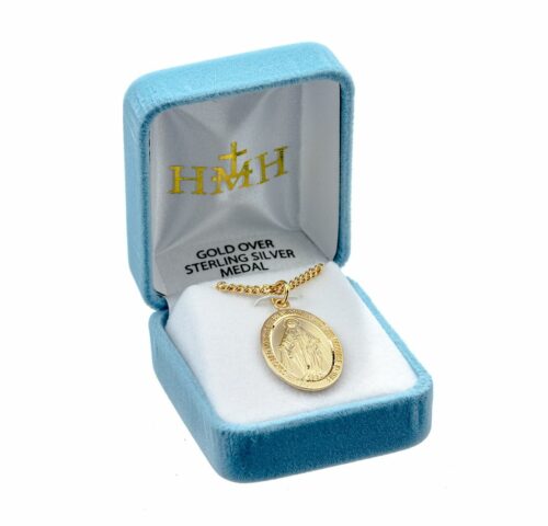 Gold Over Sterling Silver Miraculous Medal - Image 4