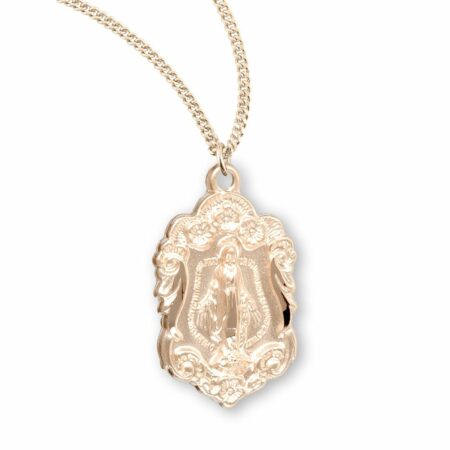 Gold Over Sterling Silver Miraculous Medal