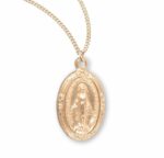 Gold Over Sterling Silver Miraculous Medal