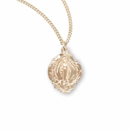 Gold Over Sterling Silver Miraculous Medal