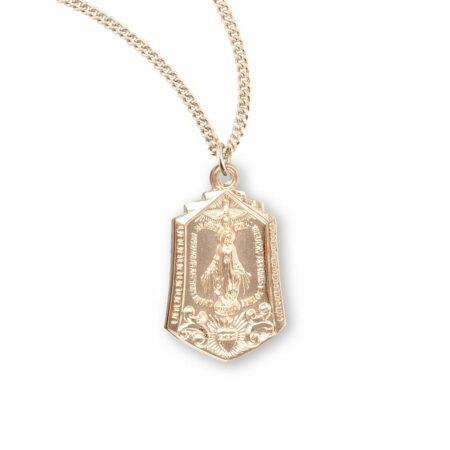 Gold Over Sterling Silver Miraculous Medal