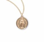 Gold Over Sterling Silver Round Miraculous Medal