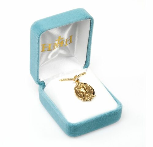 Gold Over Sterling Silver Scapular Medal - Image 4