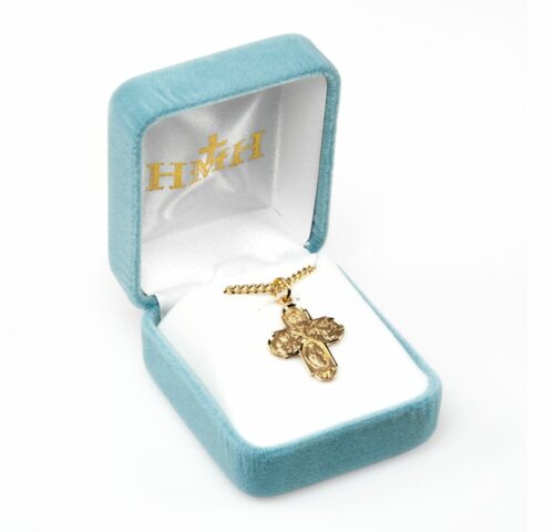 Gold Over Sterling Silver Four-Way Medal - Image 4