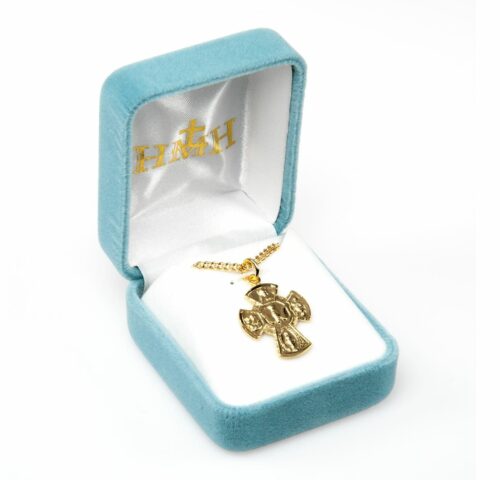Gold Over Sterling Silver Four-Way Medal - Image 4