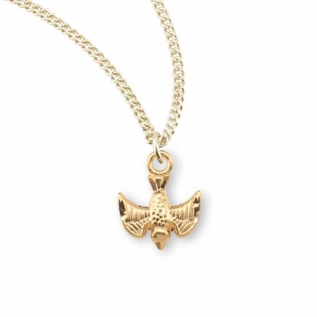 Holy Spirit Gold Over Sterling Silver Medal