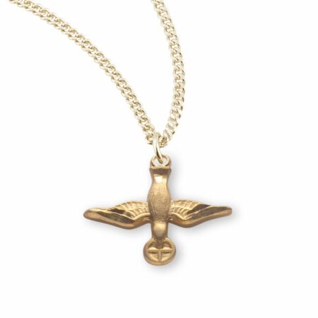 Holy Spirit Gold Over Sterling Silver Medal