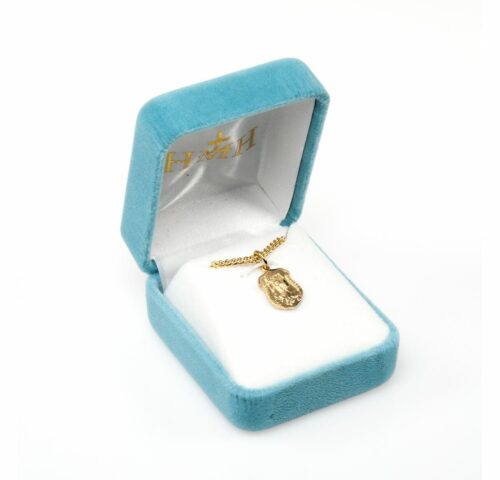 Saint Michael Gold Over Sterling Silver Badge Medal - Image 4
