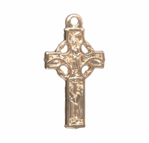 Gold Over Sterling Silver Irish Celtic cross - Image 2