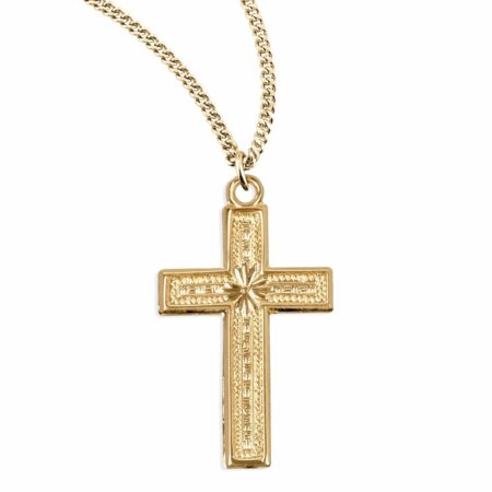 Gold Over Sterling Silver Cross
