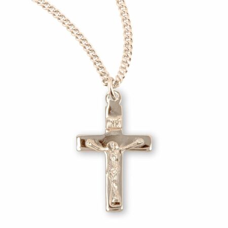 Gold Over Sterling Silver Basic Crucifix