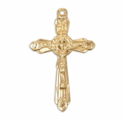 Gold Over Sterling Silver Crucifix