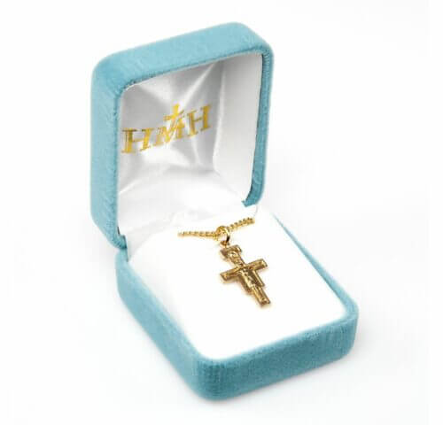 San Damiano Gold Over Sterling Silver Crucifix - Image 3