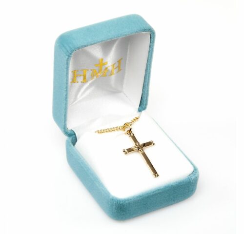 Gold Over Sterling Silver Cross with Holy Spirit - Image 3