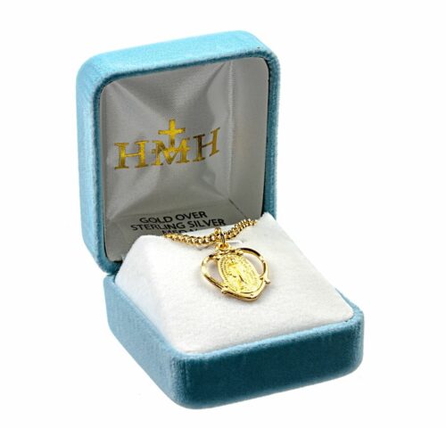 Gold Over Sterling Silver Miraculous Medal - Image 4