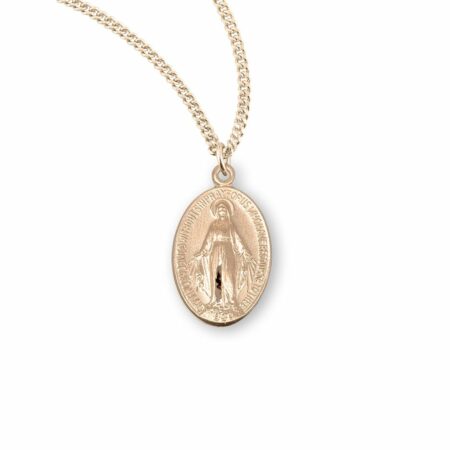Gold Over Sterling Silver Miraculous Medal