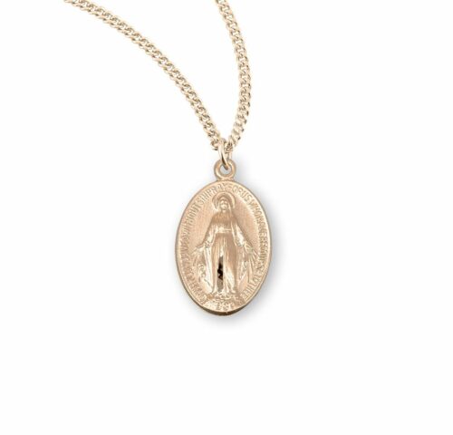 Gold Over Sterling Silver Miraculous Medal