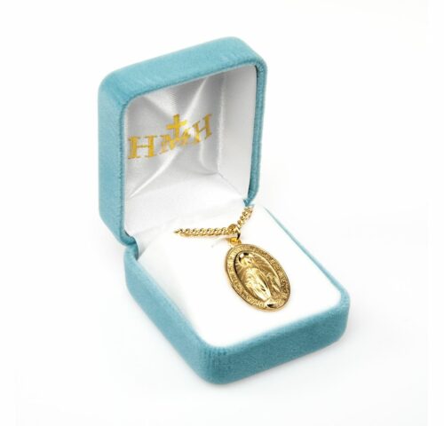 Gold Over Sterling Silver Miraculous Medal - Image 4