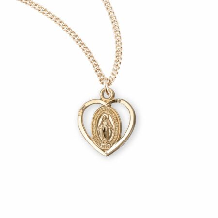 Gold Over Sterling Silver Miraculous Medal