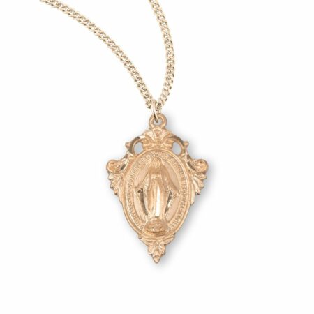 Gold Over Sterling Silver Miraculous Medal