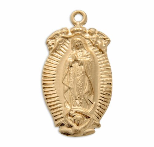 Gold Over Sterling Silver Our Lady of Guadalupe Medal - Image 2