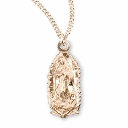 Our Lady of Guadalupe Gold Over Sterling Silver Medal