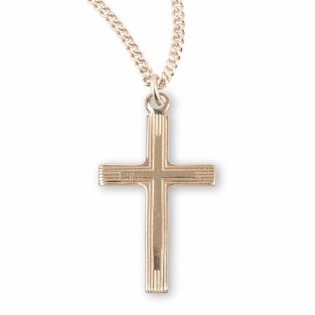 Gold Over Sterling Silver Cross