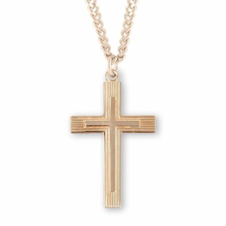Gold Over Sterling Silver Cross