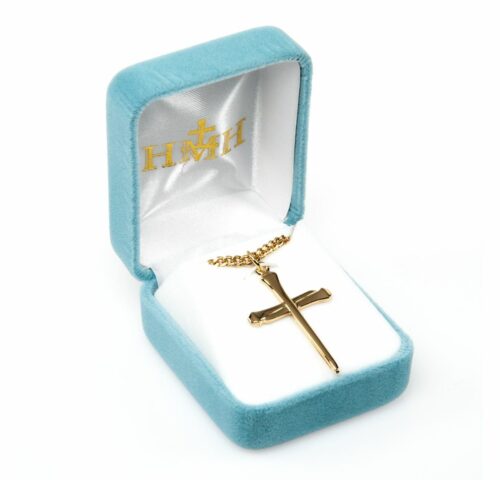 Gold Over Sterling Silver Nail Cross - Image 3