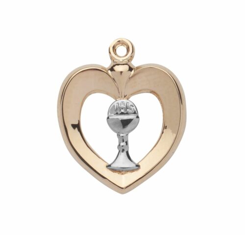 Two-Tone Gold Over Sterling Silver Heart - Image 2